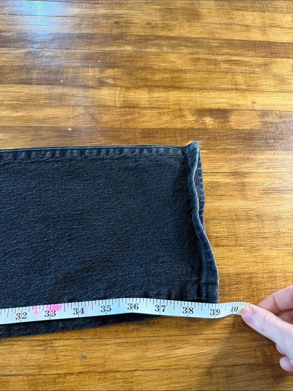 Madewell Black 90s Straight Leg Jeans 24 (k) - Picture 8 of 8